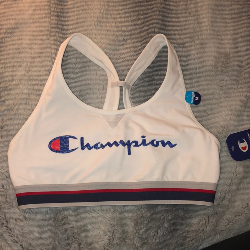 White Champion Sports Bra